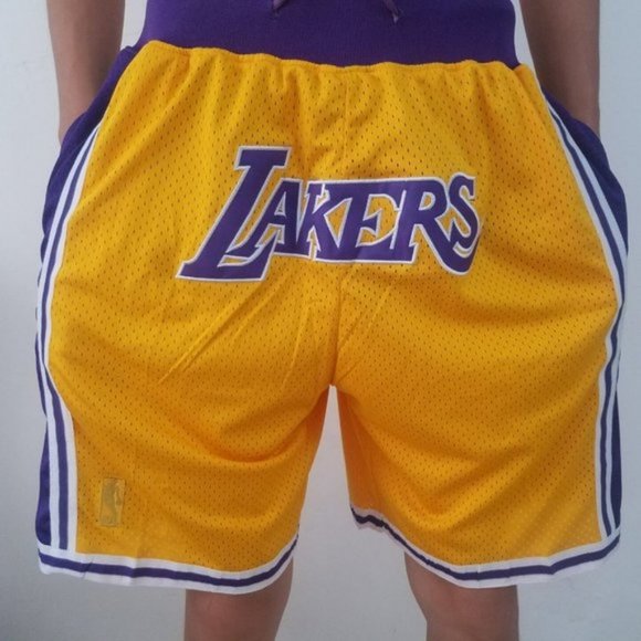 lakers basketball shorts
